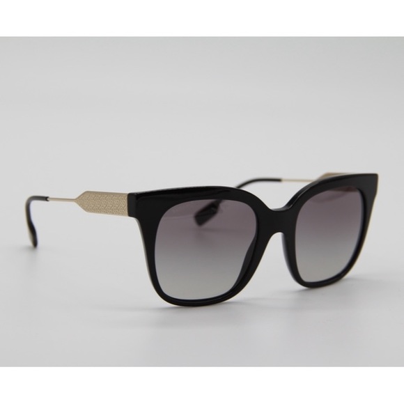 NEW BE4328 3001/11 WOMEN’S SUNGLASSES BURBERRY B 4328 BLACK EYEWEAR BURBERRY - Picture 8 of 13